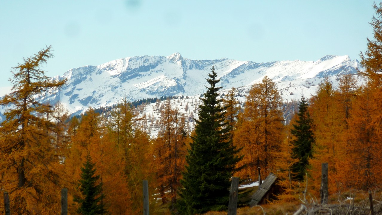 erster Blick auf die Hohen Tauern